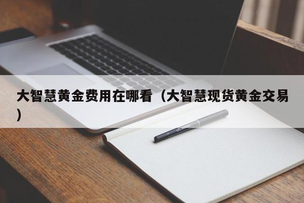 大智慧黄金费用在哪看（大智慧现货黄金交易）
