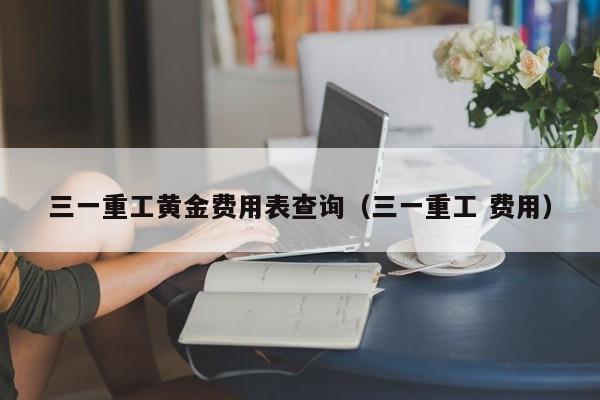 三一重工黄金费用表查询（三一重工 费用）
