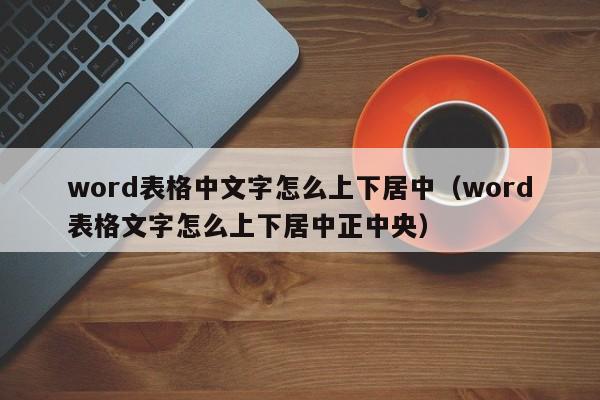 word表格中文字怎么上下居中（word表格文字怎么上下居中正中央）