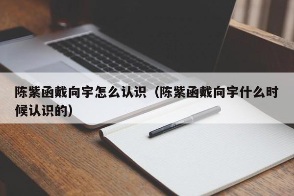 陈紫函戴向宇怎么认识（陈紫函戴向宇什么时候认识的）