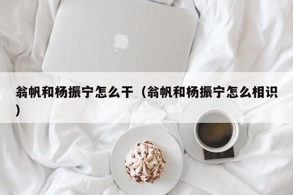 翁帆和杨振宁怎么干（翁帆和杨振宁怎么相识）